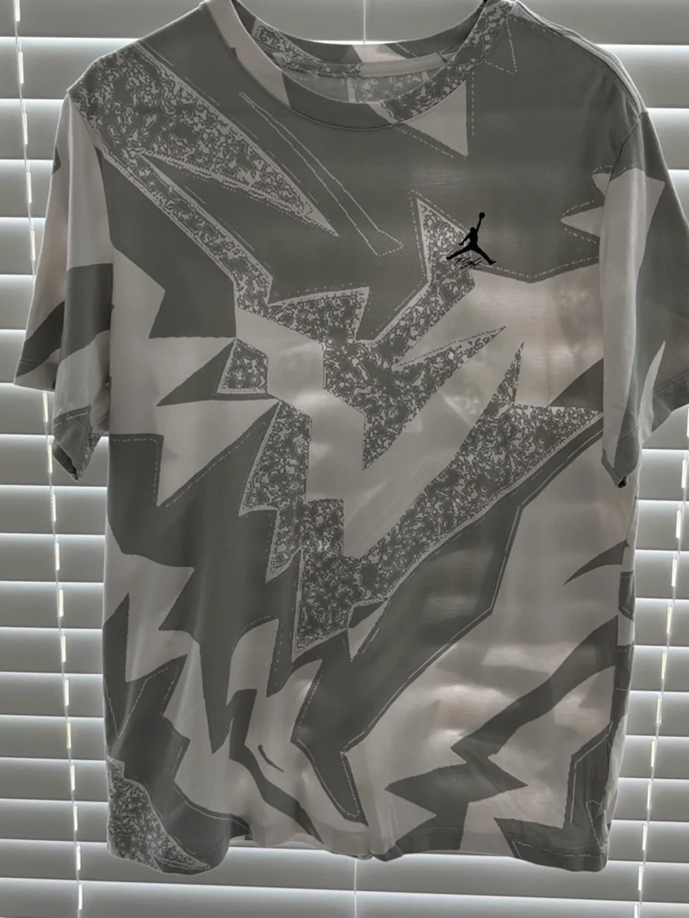 Nike Jordan Men’s Gray & White Graphic Tee